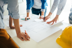 équipe de travail sur un projet